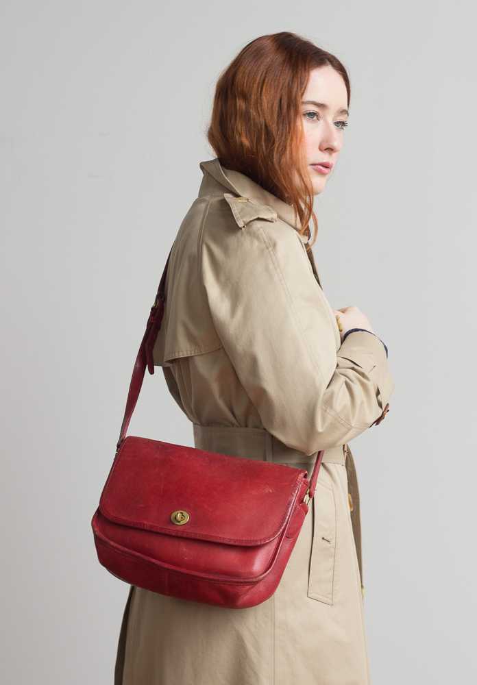 Coach red crossbody bag shop